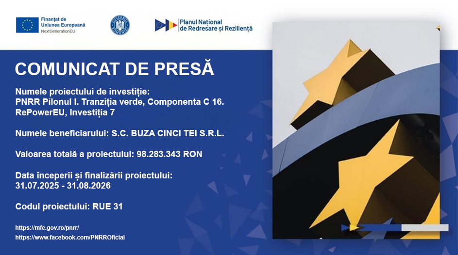 anunt buza cinci tei